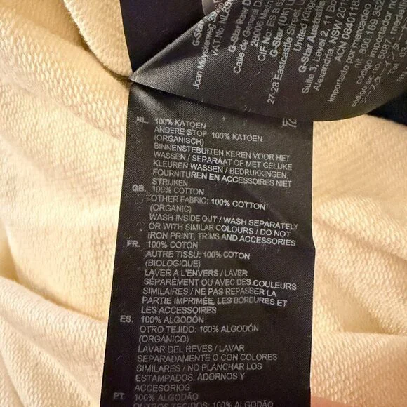 G-Star Sobiru Hoodie Sweat Dress – Fantem Blue/Papyrus – Women’s XL (NWT) - Picture 10 of 11